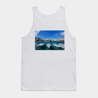 The small harbor in the fishing village Panormos in Tinos island, Greece Tank Top